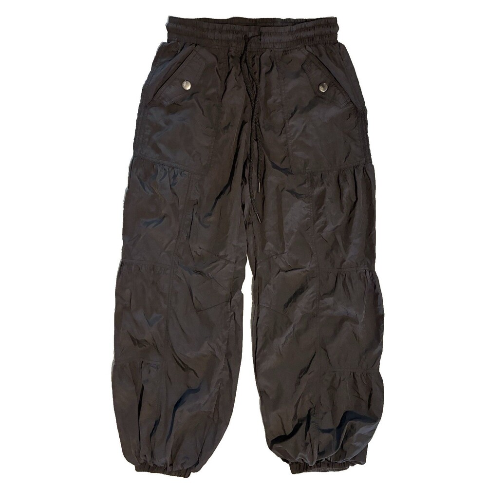 FP Movement by Free People Set Me Free Pants Black Parachute Y2K Size XS